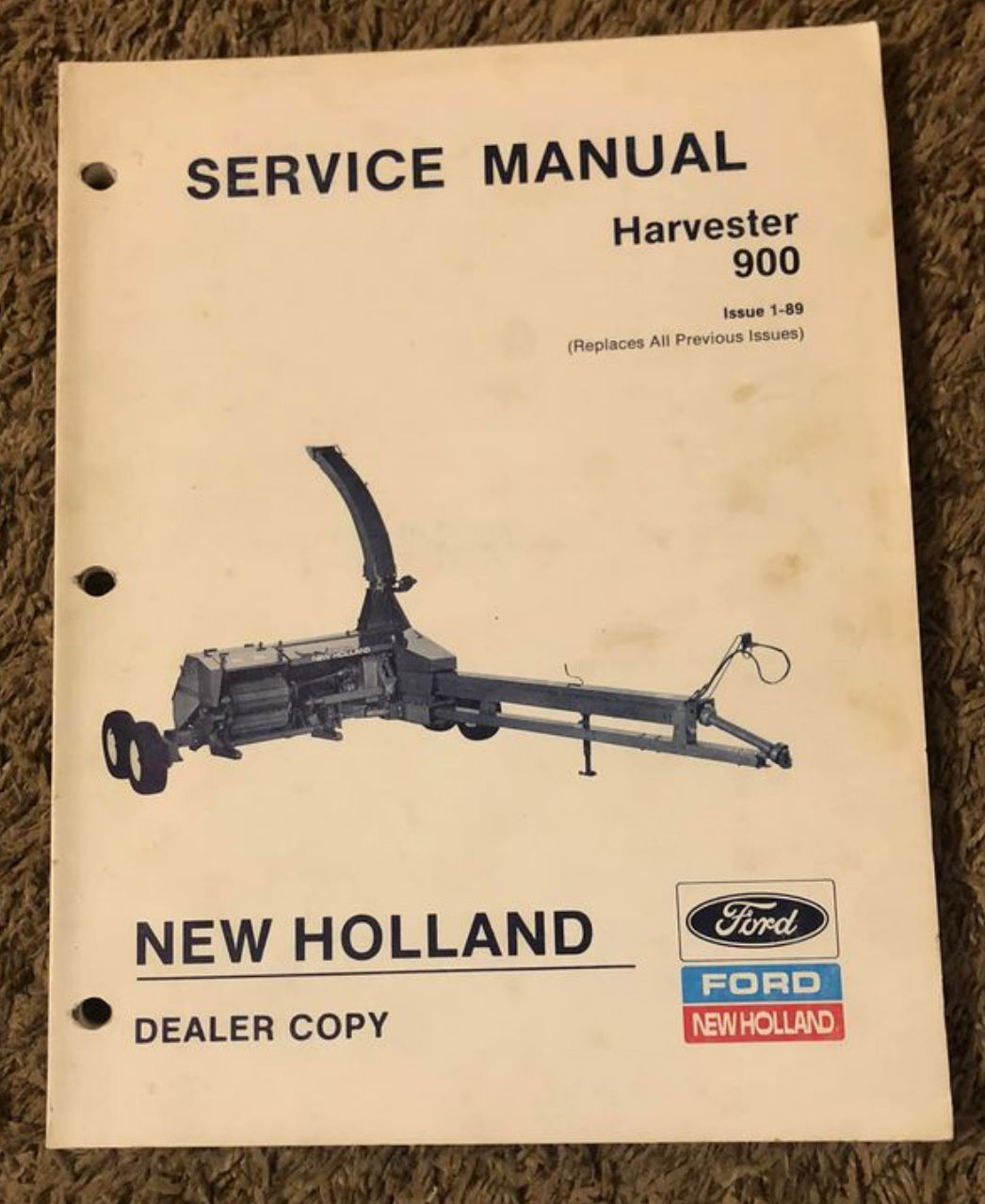 Ford - New Holland - Harvester 900 - Service Manual