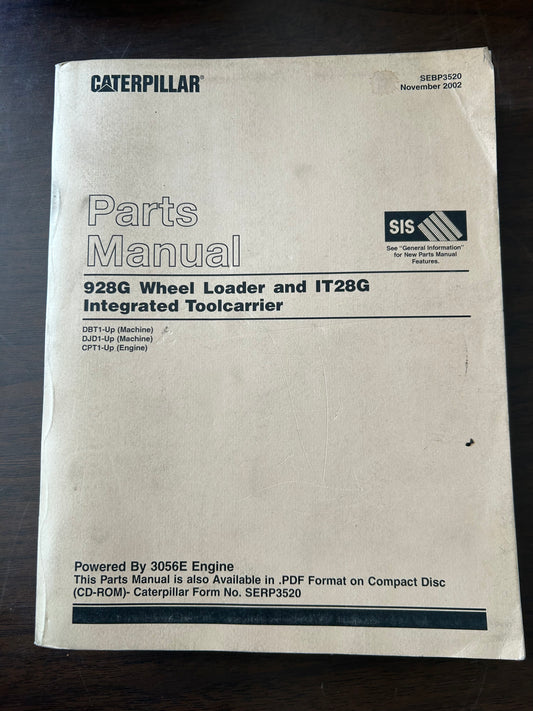 Caterpillar _ 928G Wheel Loader & IT28G Integrated Toolcarrier _ Parts Manual