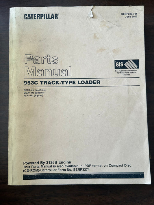 Caterpillar _ 953C  Track Type Loader _ Parts Manual