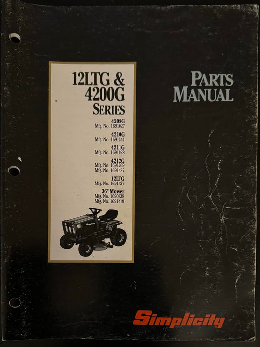 Simplicity 12LGT & 4000G Series _ Parts Manual