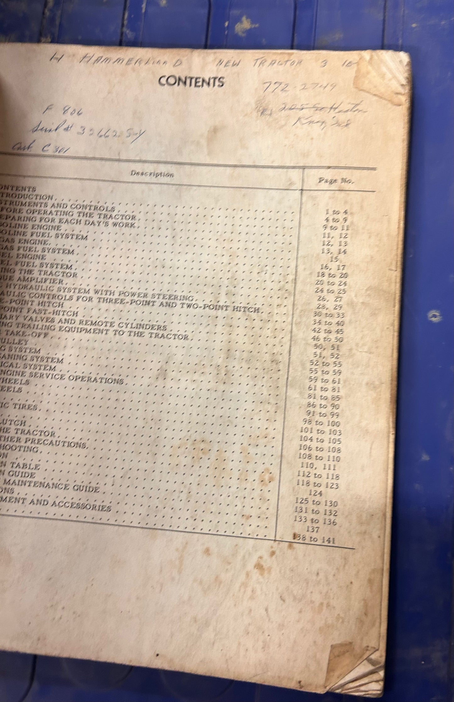 IH _ McCormick Farmall 806 Tractor _ Operator’s Manual