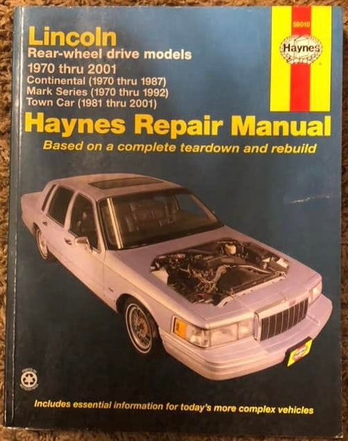 Lincoln Rear-wheel Drive Models _ 1970 thru 2001