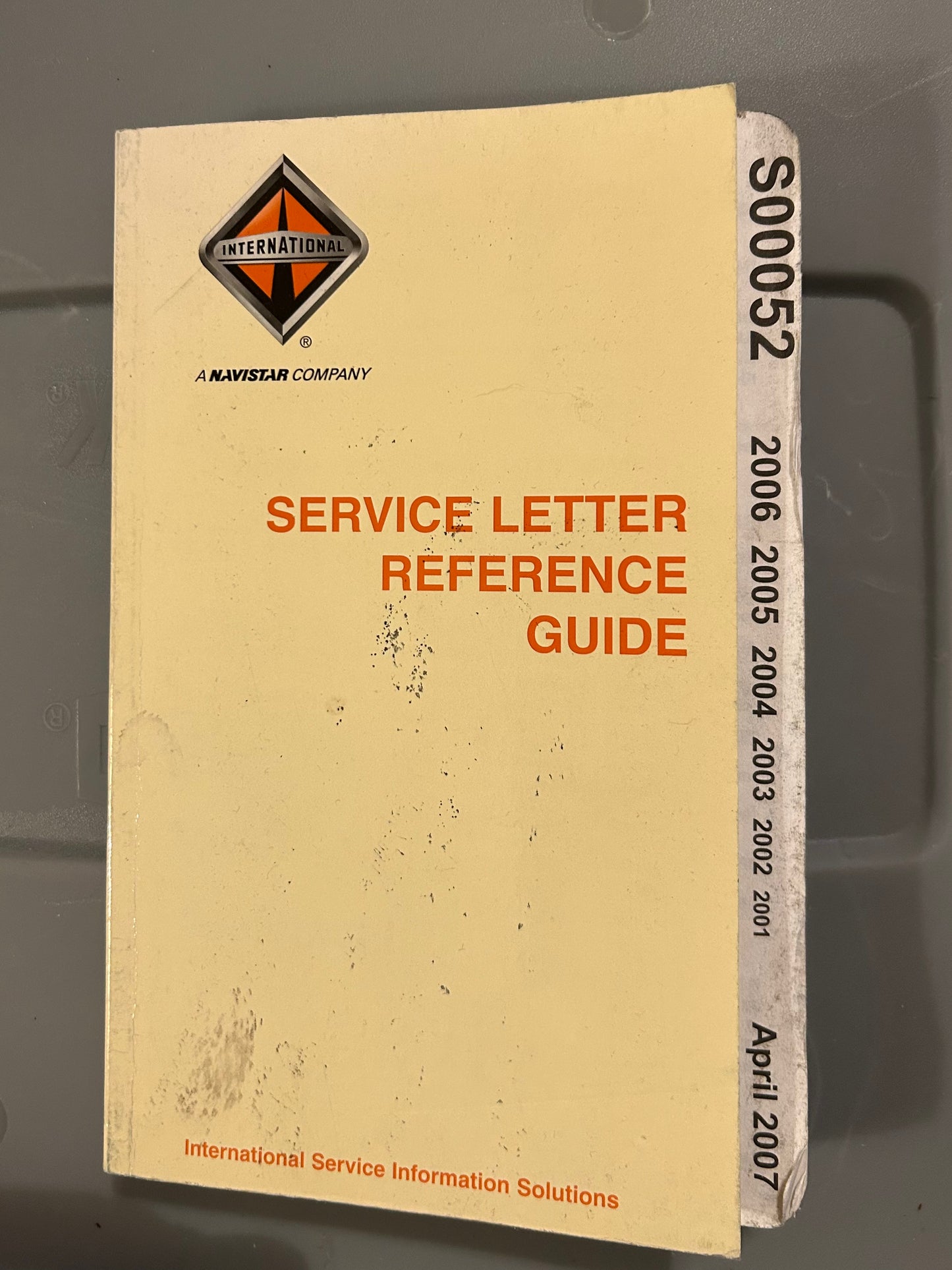 International _ Service Letter Reference Guide _ S00052
