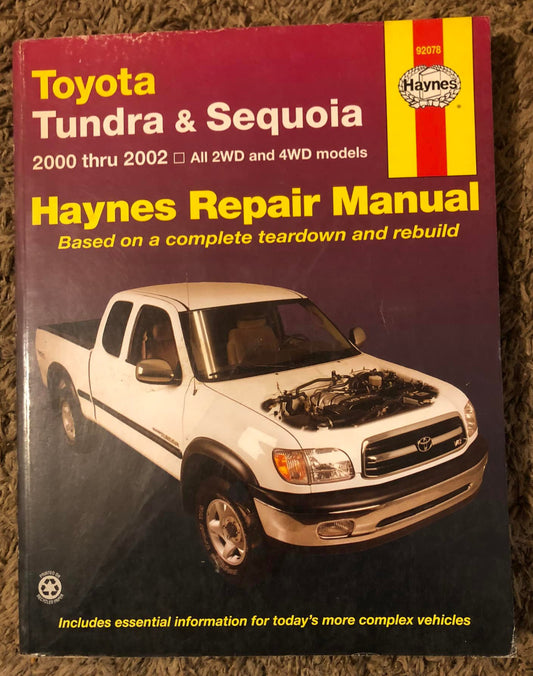 Toyota Tundra &  Sequoia _ 2000 thru 2002