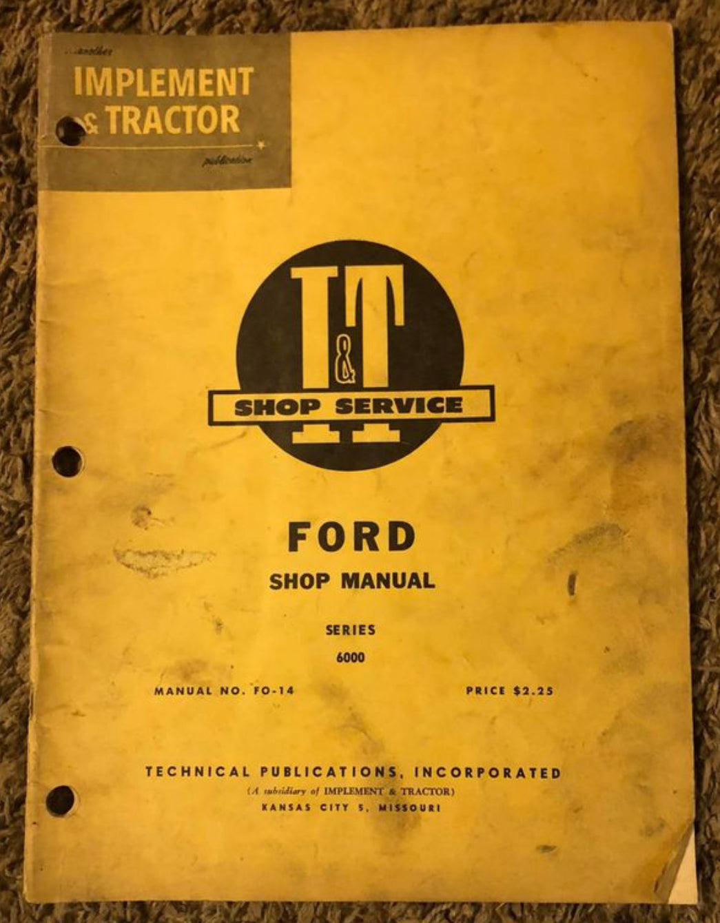 I&T Shop Service _ Ford series 6000 Shop Manual