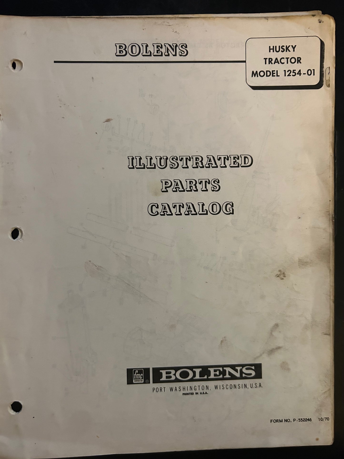 Bolens _ Husky Tractor model 1254-01 _ Illustrated Parts Catalog