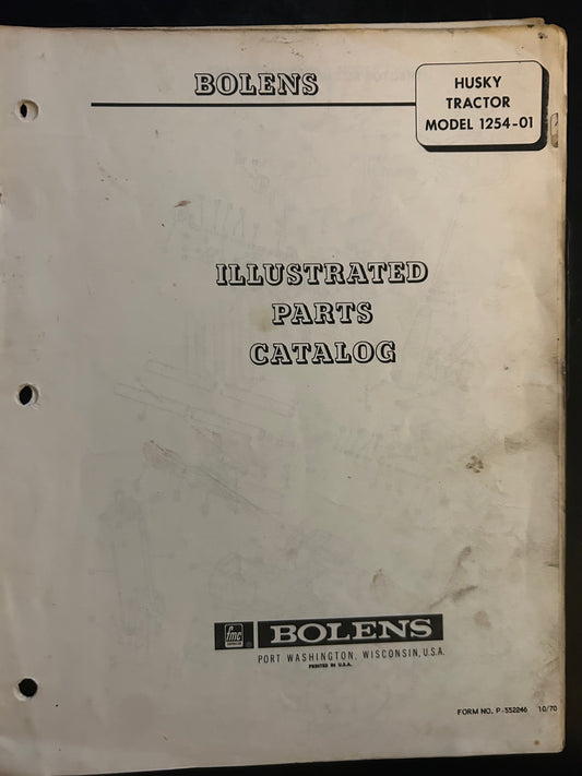 Bolens _ Husky Tractor model 1254-01 _ Illustrated Parts Catalog