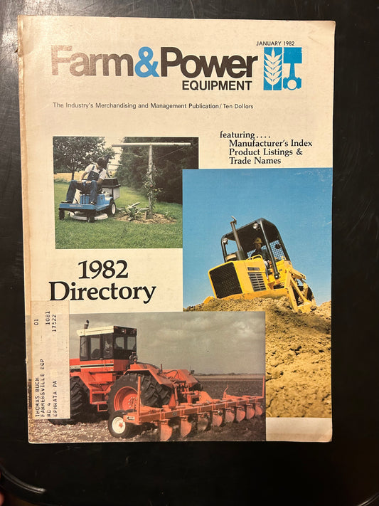 Farm & Power Equipment 1982 Directory