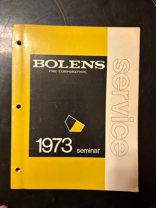 Bolens _ 1973 Seminar _ Service Manual