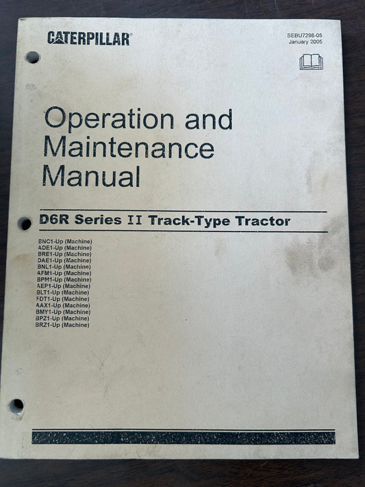 Caterpillar _ D6R Series 2 Track-Type Tractor _ Operation & Maintenance Manual