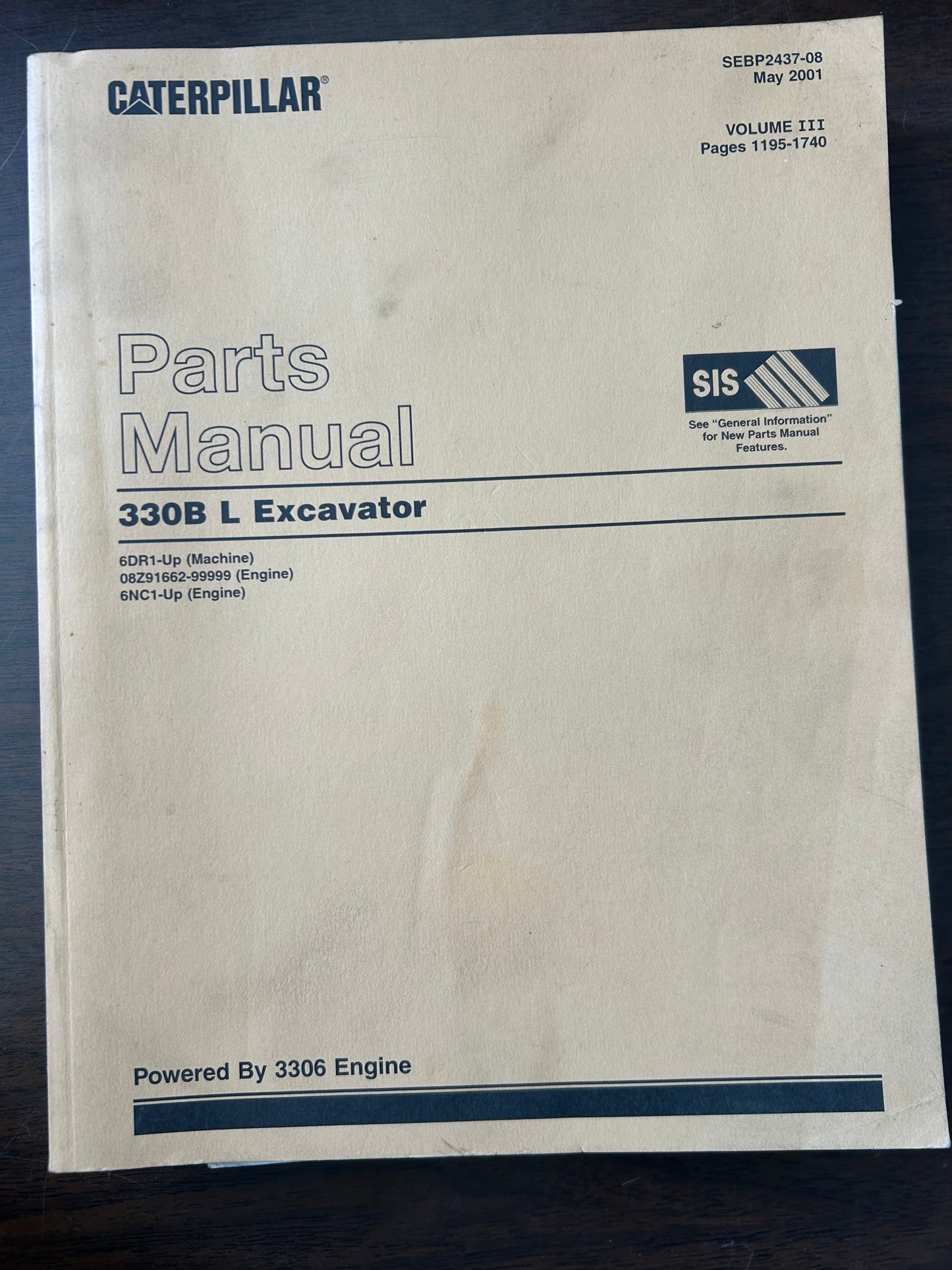 Caterpillar _ 330B L Excavator _ Parts Manual