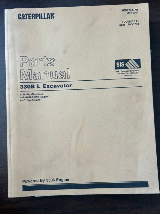 Caterpillar _ 330B L Excavator _ Parts Manual