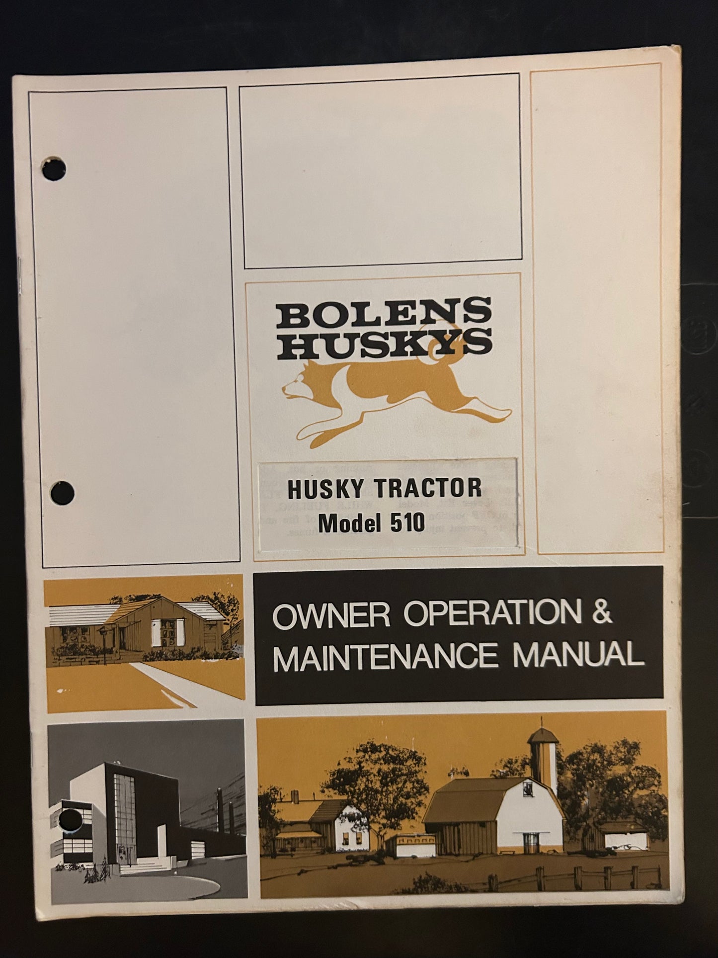 Bolens _ Husky Tractor model 510 _ Owner Operation & Maintenance Manual