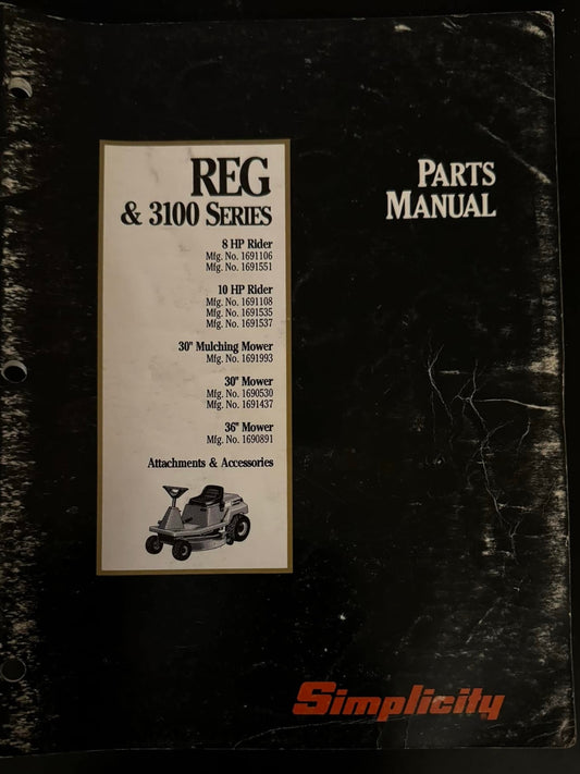Simplicity REG & 3100 Series _ Parts Manual