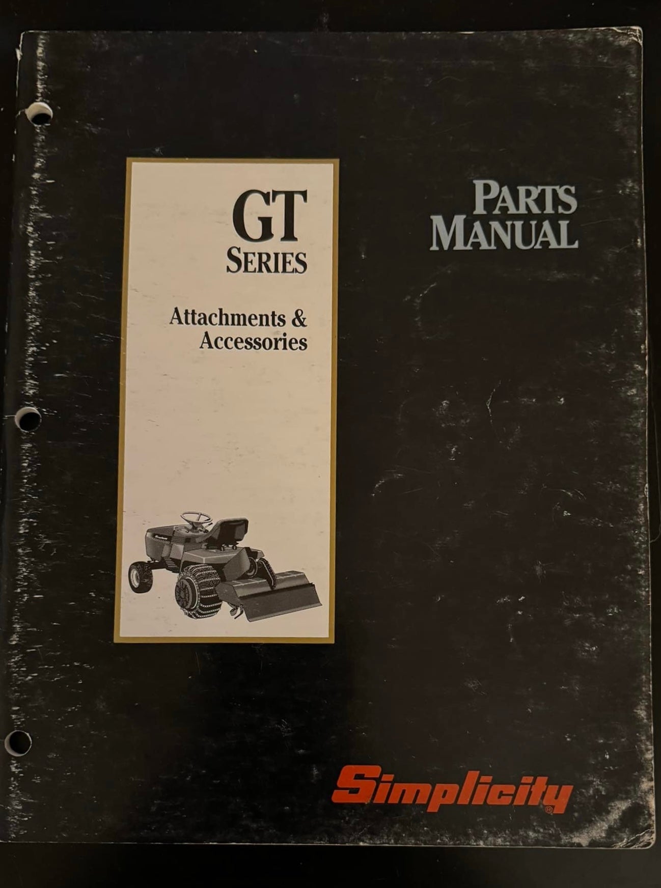 Simplicity GT Series Attachments & Accessories _ Parts Manual
