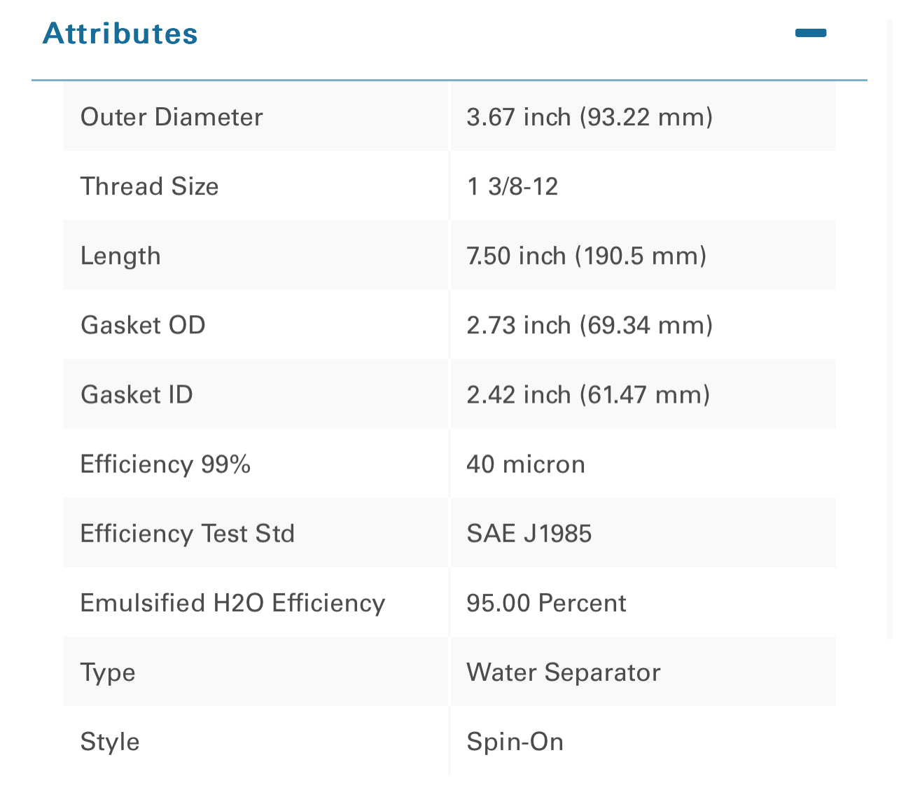 Donaldson P551752 Fuel Filter