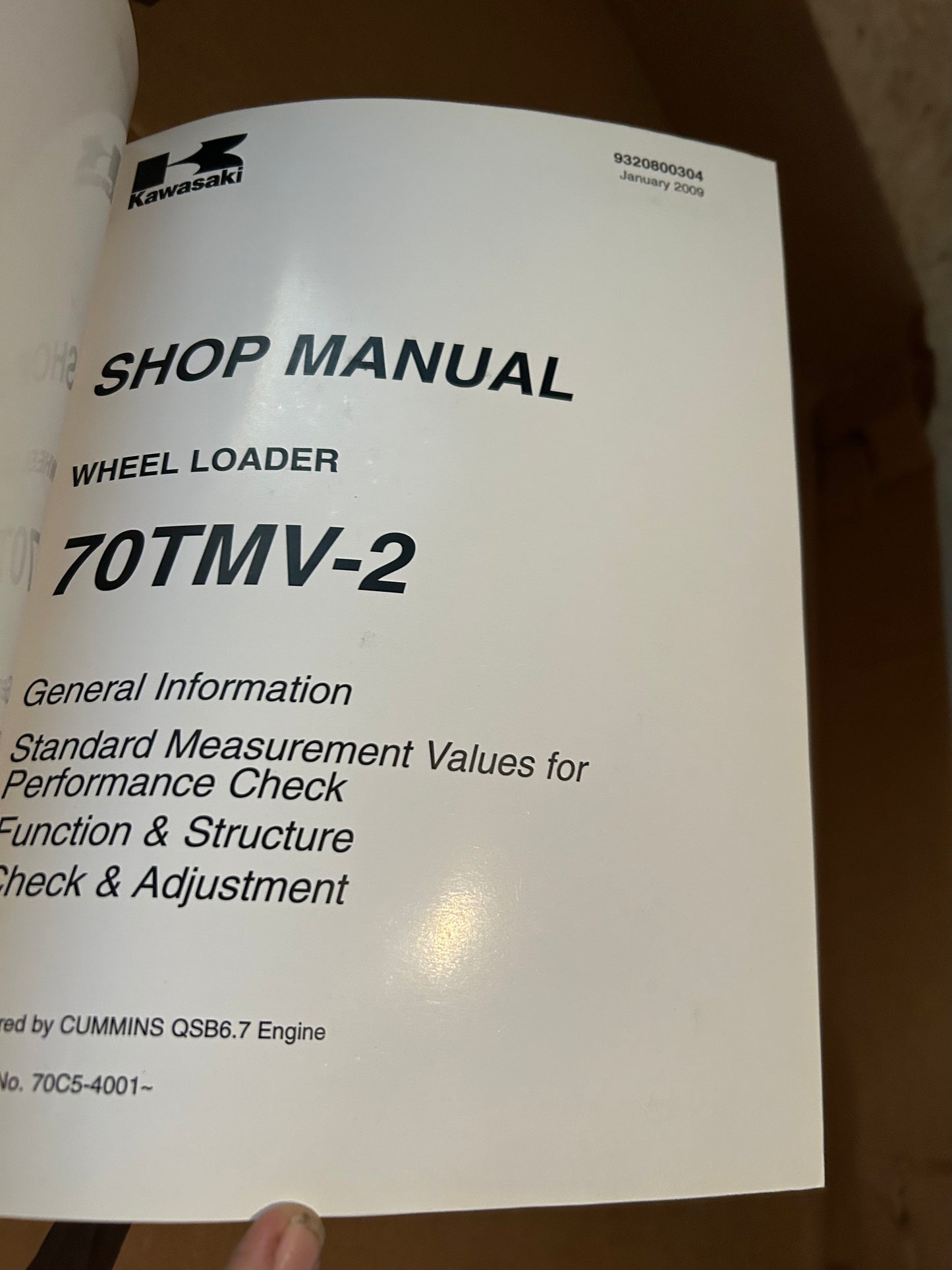 Kawasaki _ 70ZV-2 Wheel Loader _ Binder