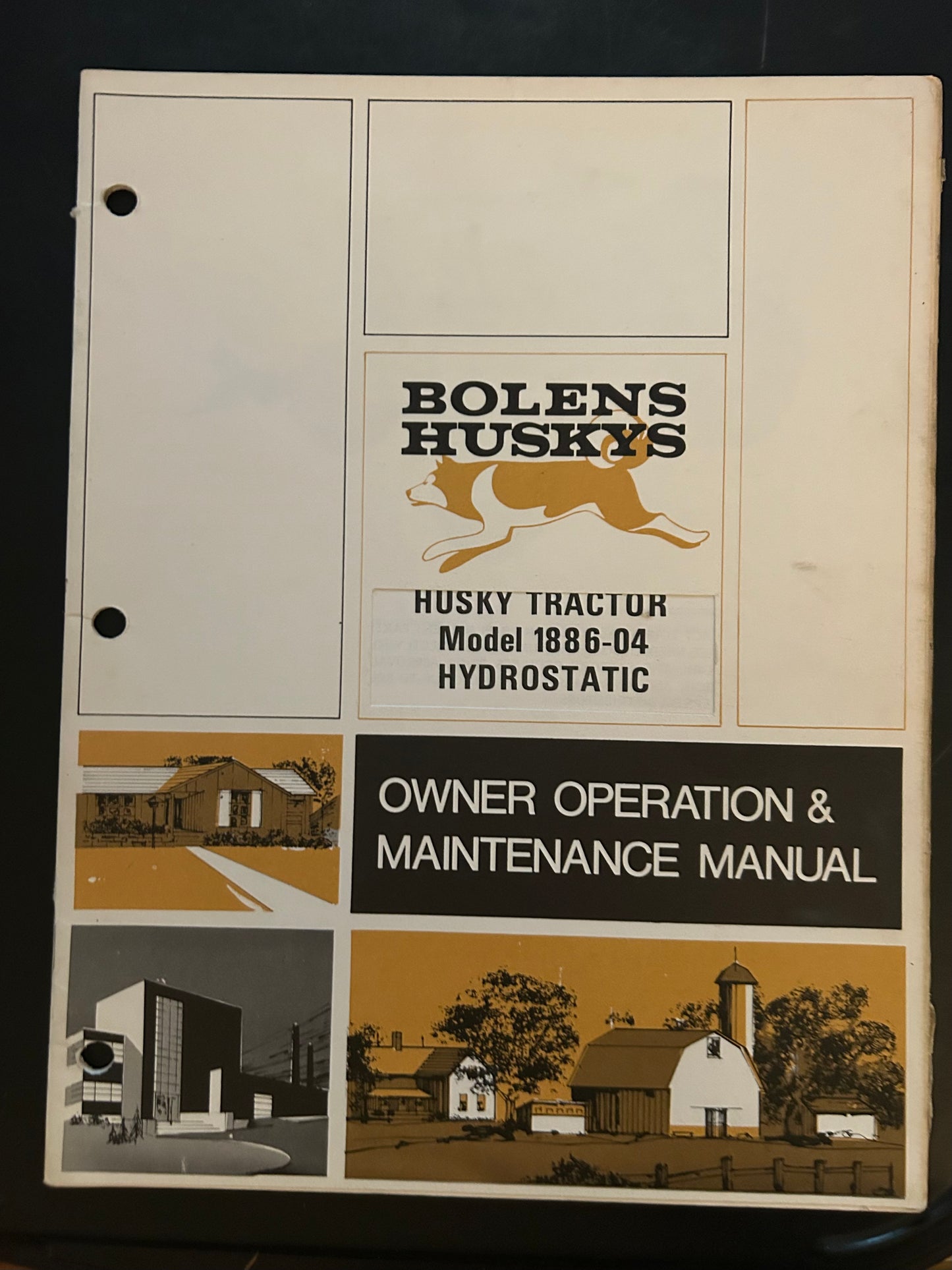Bolens _ Husky Tractor model 1886-04 Hydrostatic _ Owner Operation & Maintenance Manual