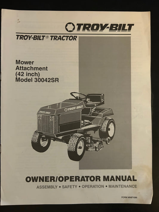 Bolens _ Mower Attachment 42” model 30042SR _ Owner/Operator Manual