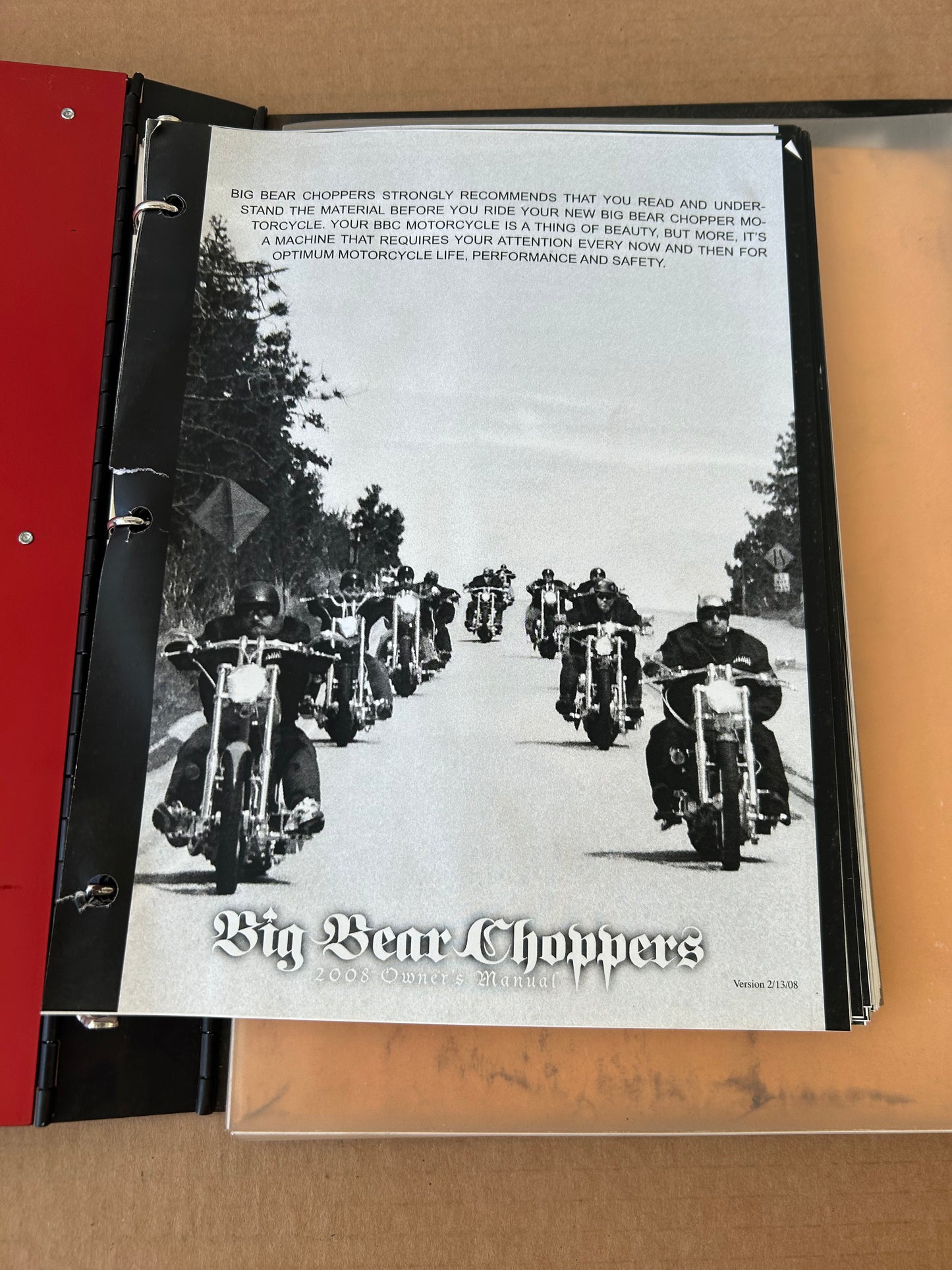 Big Bear Choppers _ 2008 Owner’s Manual