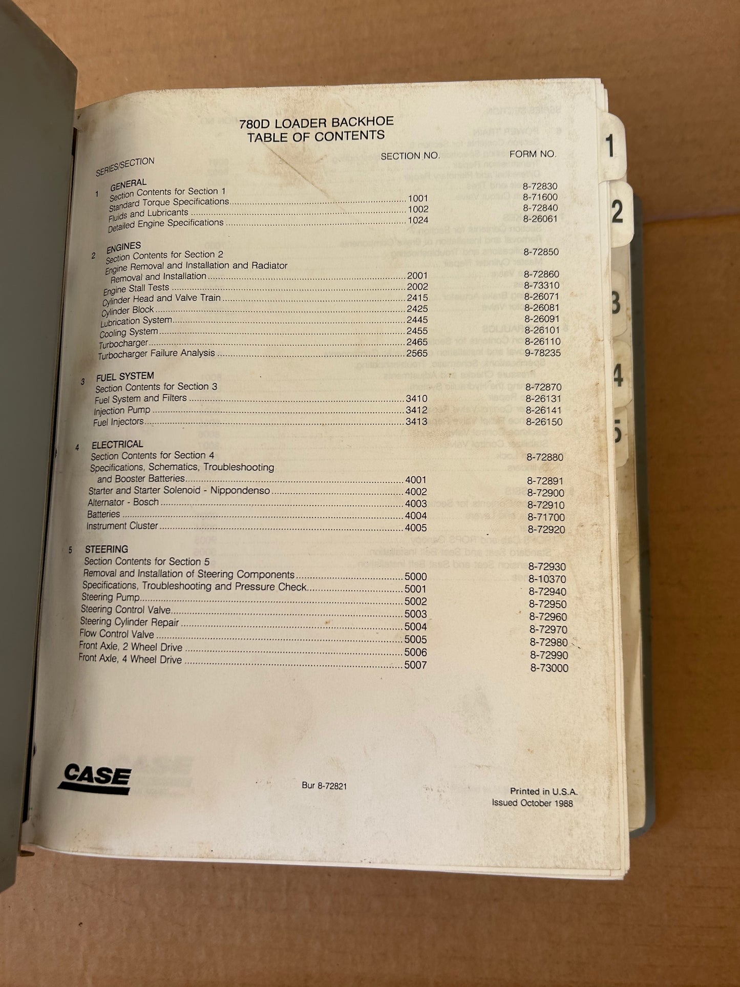 Case _ 780D Loader Backhoe _ Service Manual Binder