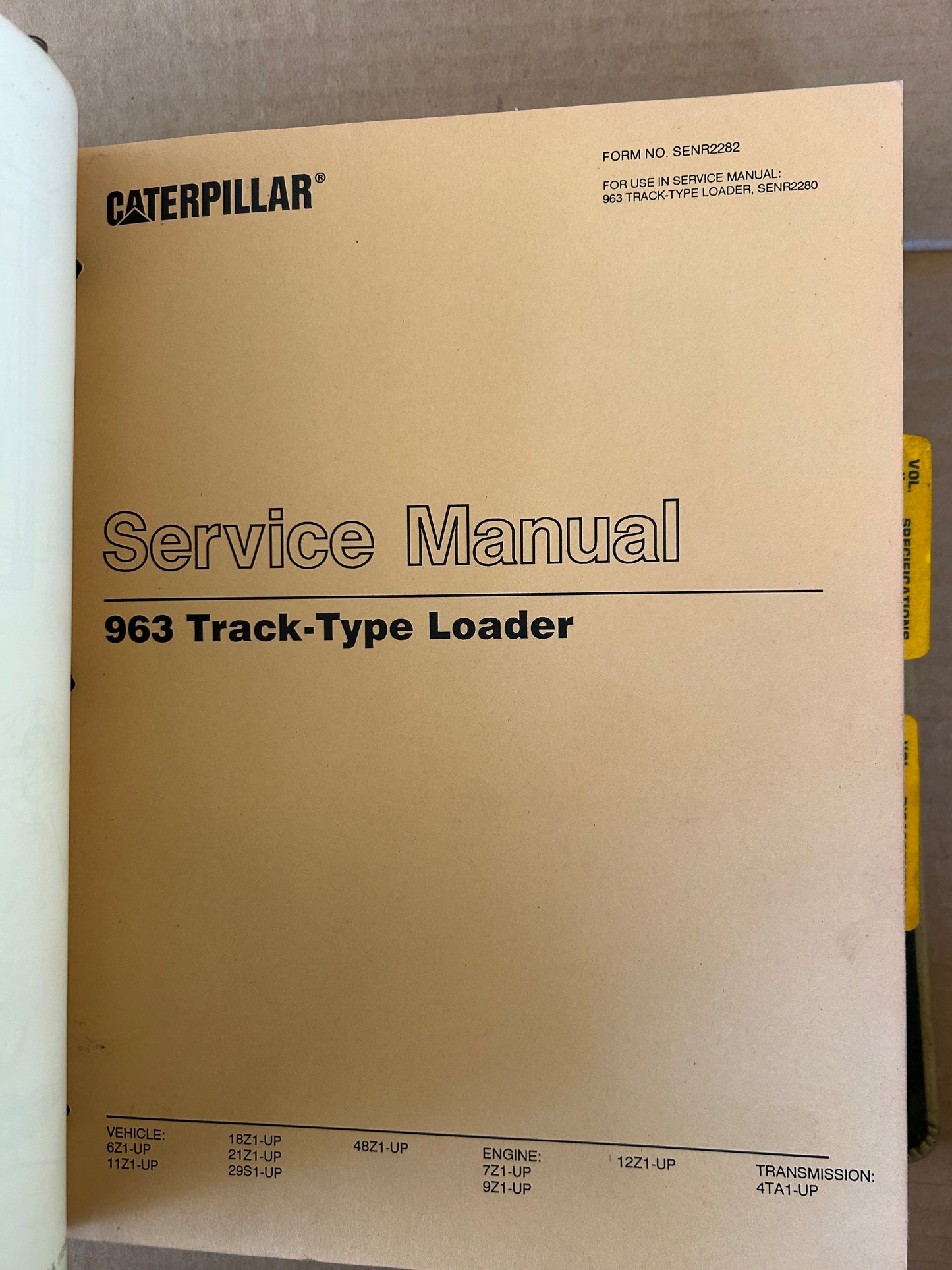 Caterpillar _ 963 Track-Type Loader _ Service Manual