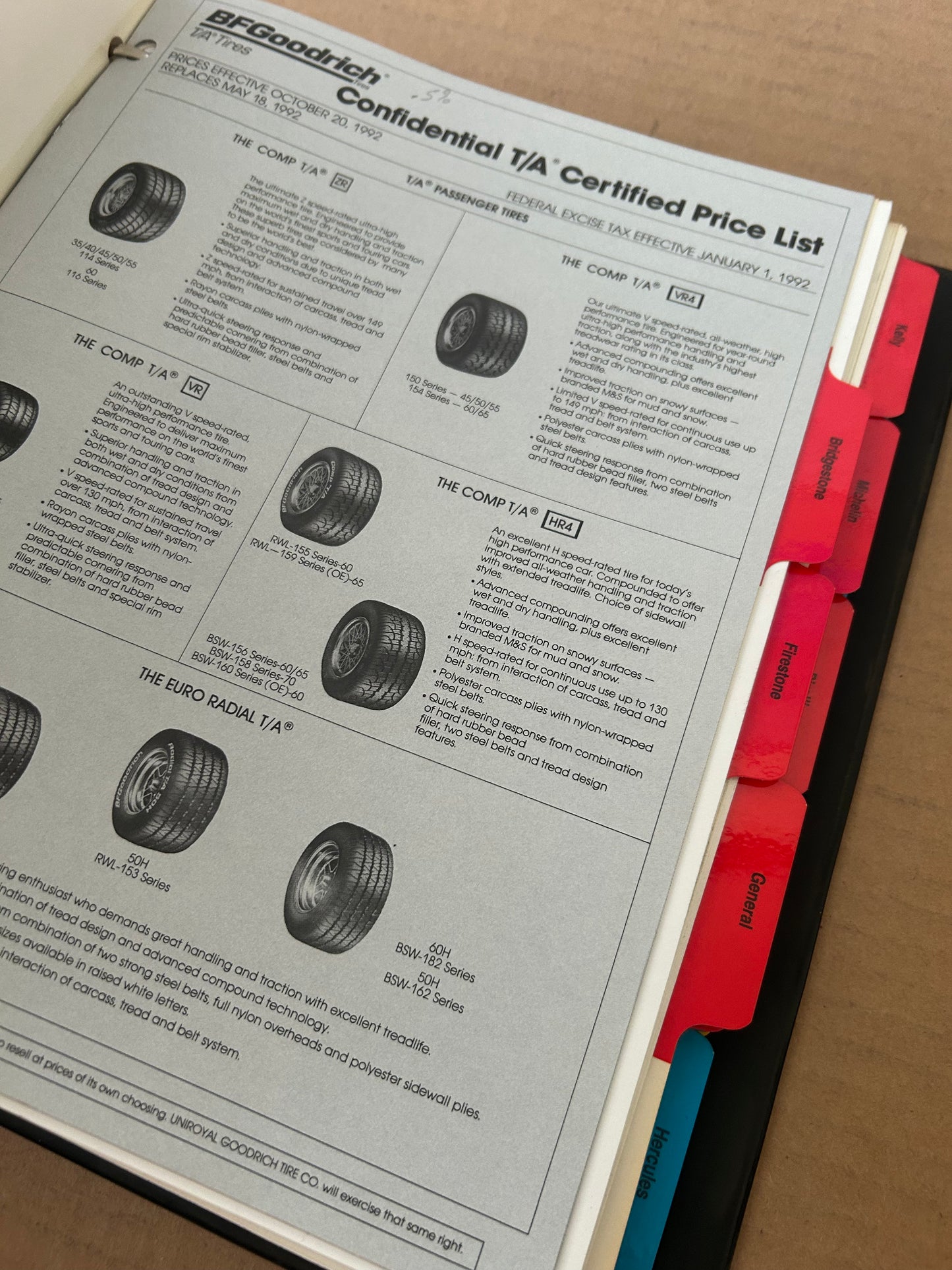 Tire Price Lists and Reference Information