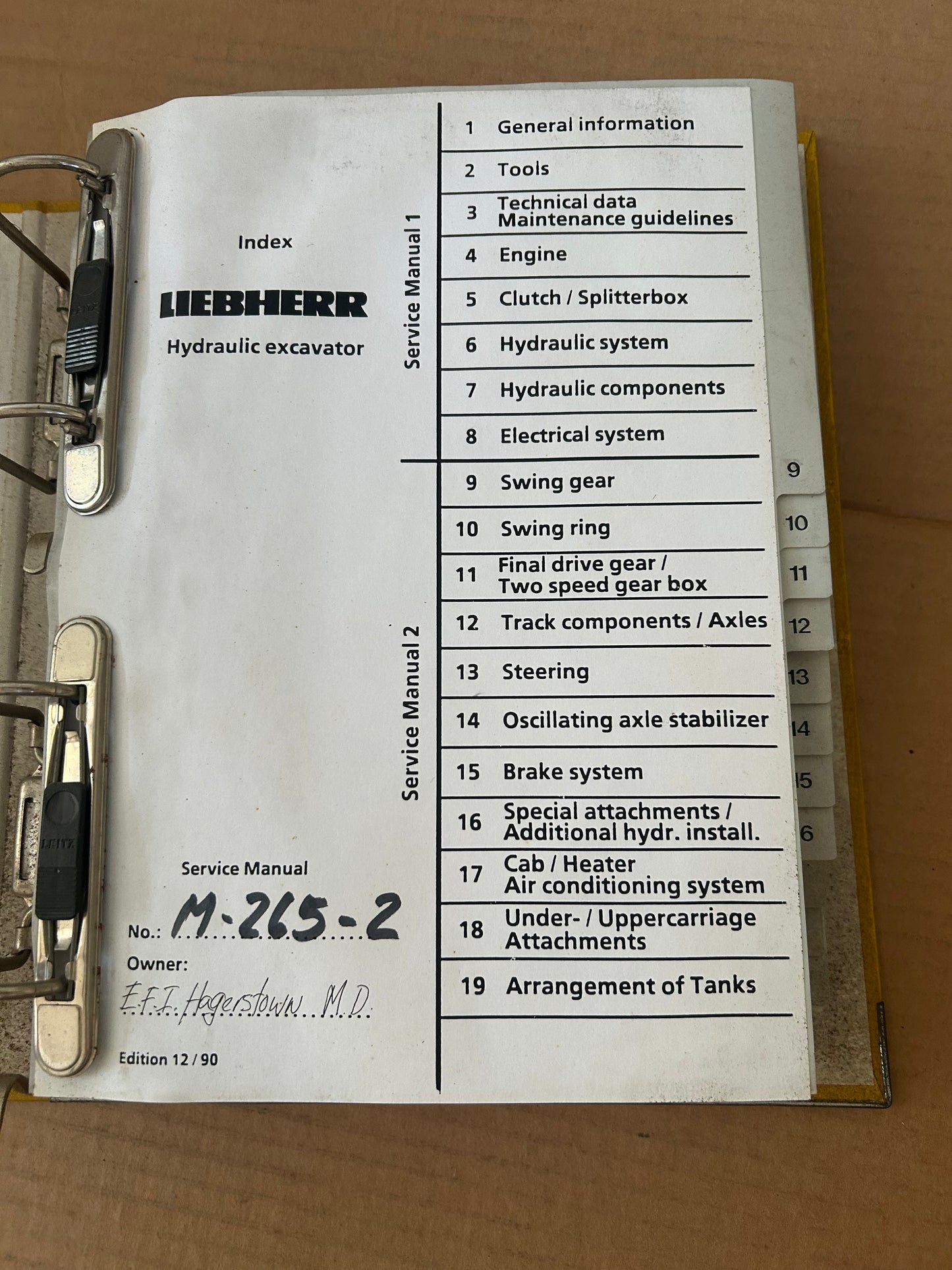 LEBHERR _ A2 900, 902, 912, 922 & 932 Hydraulic Excavator _ sections 9-16 Service Manual