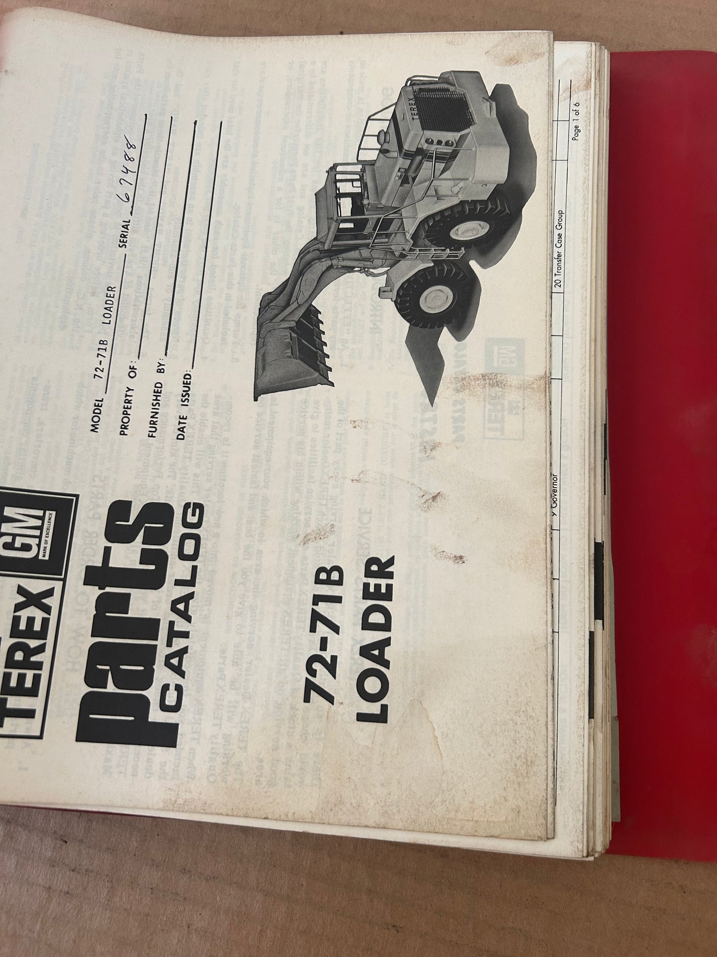 Terex _ 72-21B Loader _ Parts Catalog serial 67488