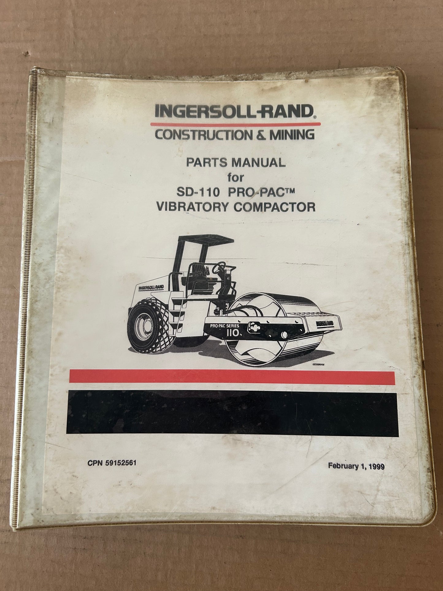 Ingersoll-Rand _ SD-110 Pro-PAC Series Vibratory Compactor _ Parts Manual