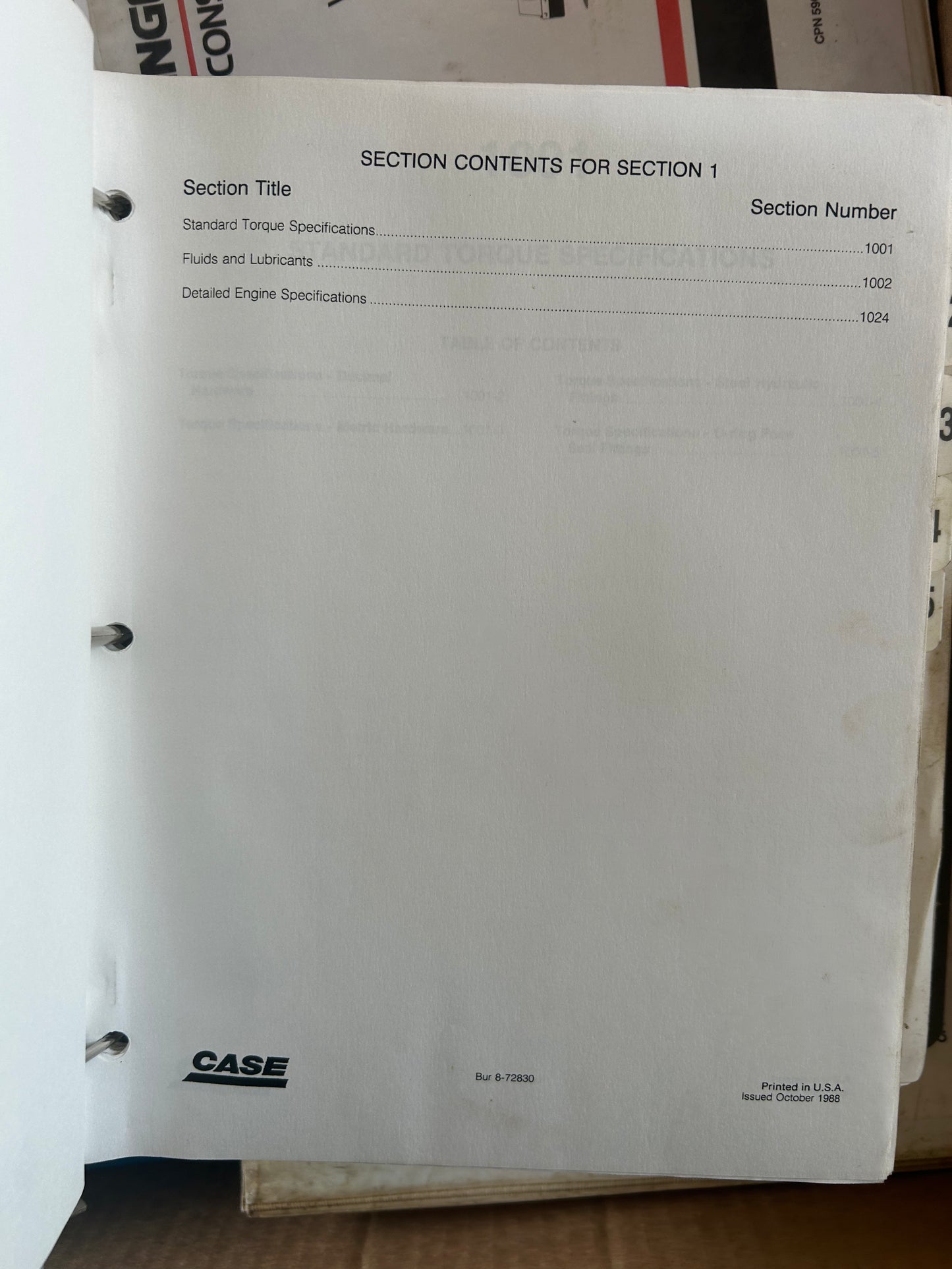 Case _ 780D Loader Backhoe _ Service Manual Binder