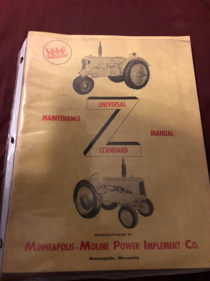 Minneapolis-Moline _ Z Universal Stanard _ Maintenance Manual
