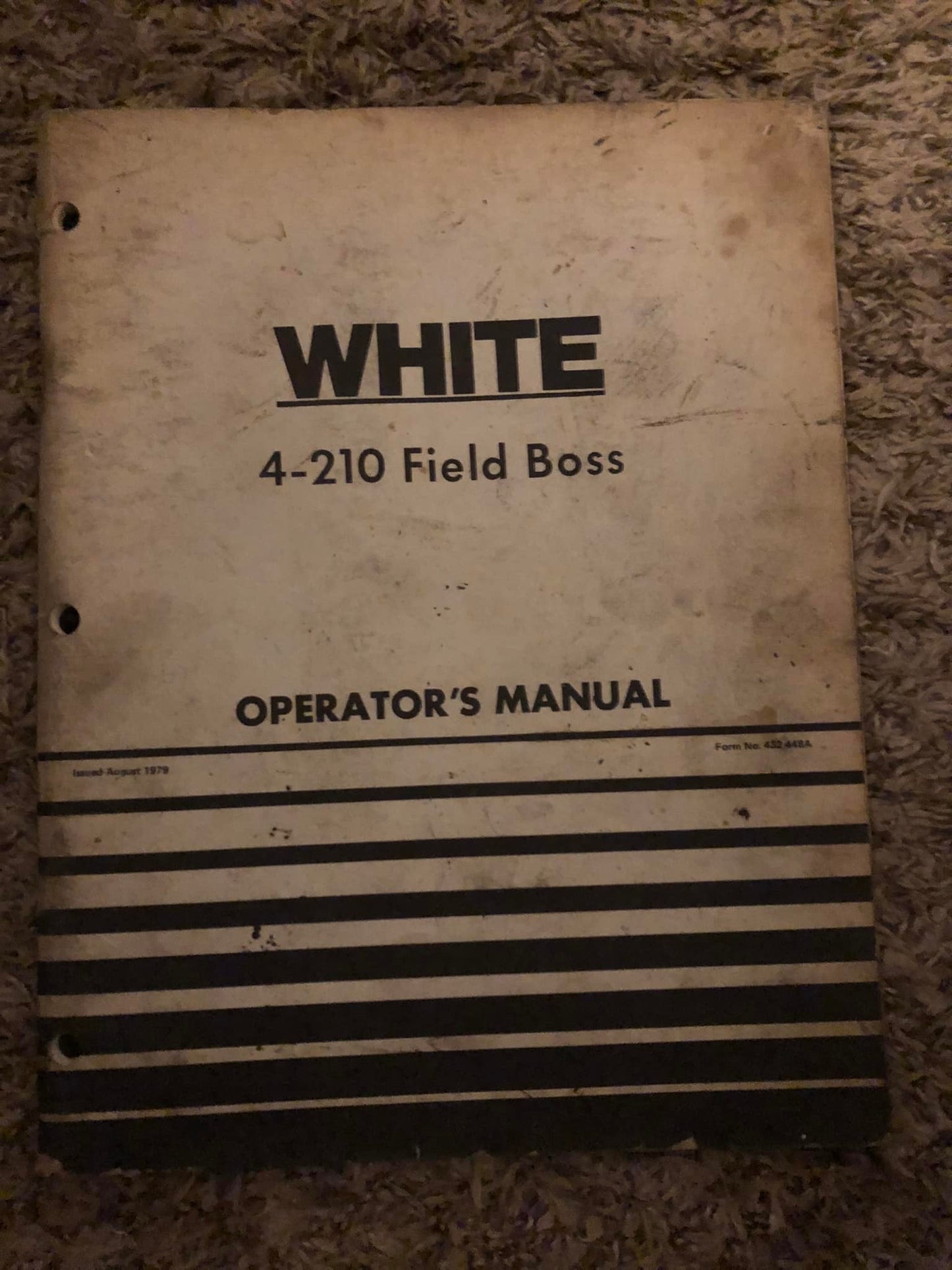 White 4-210 Field Boss - Operator’s Manual