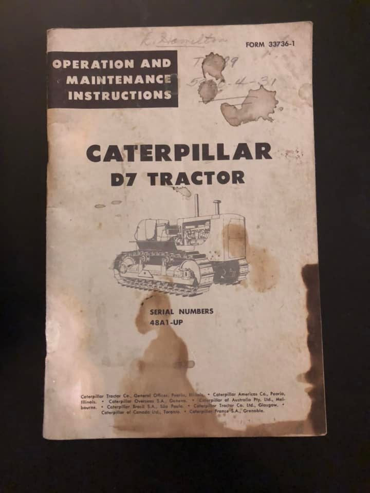 Caterpillar _ D7 Tractor _ Operation & Maintenance Instructions