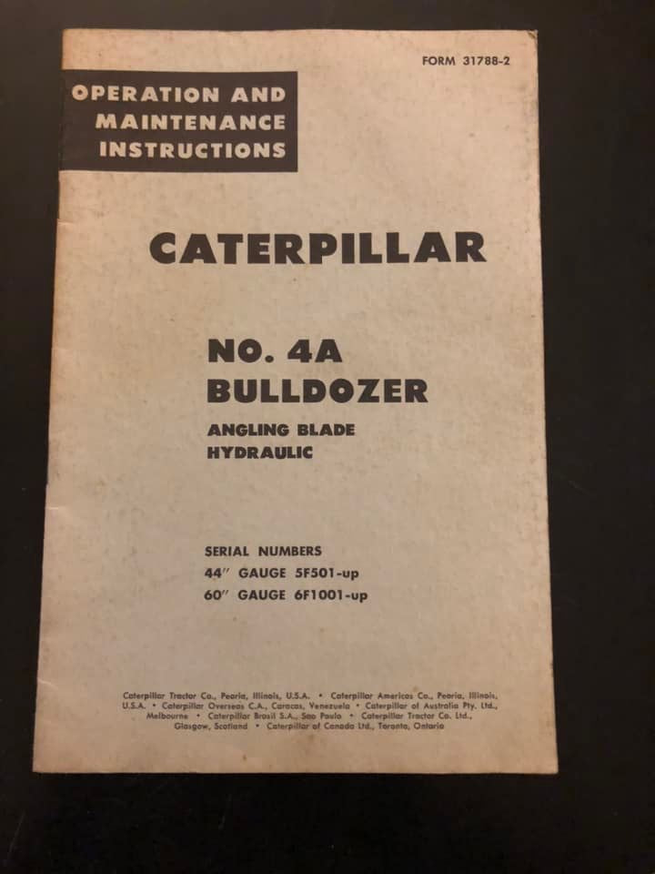 Caterpillar _ No 4 Bulldozer _ Operation & Maintenance Instructions
