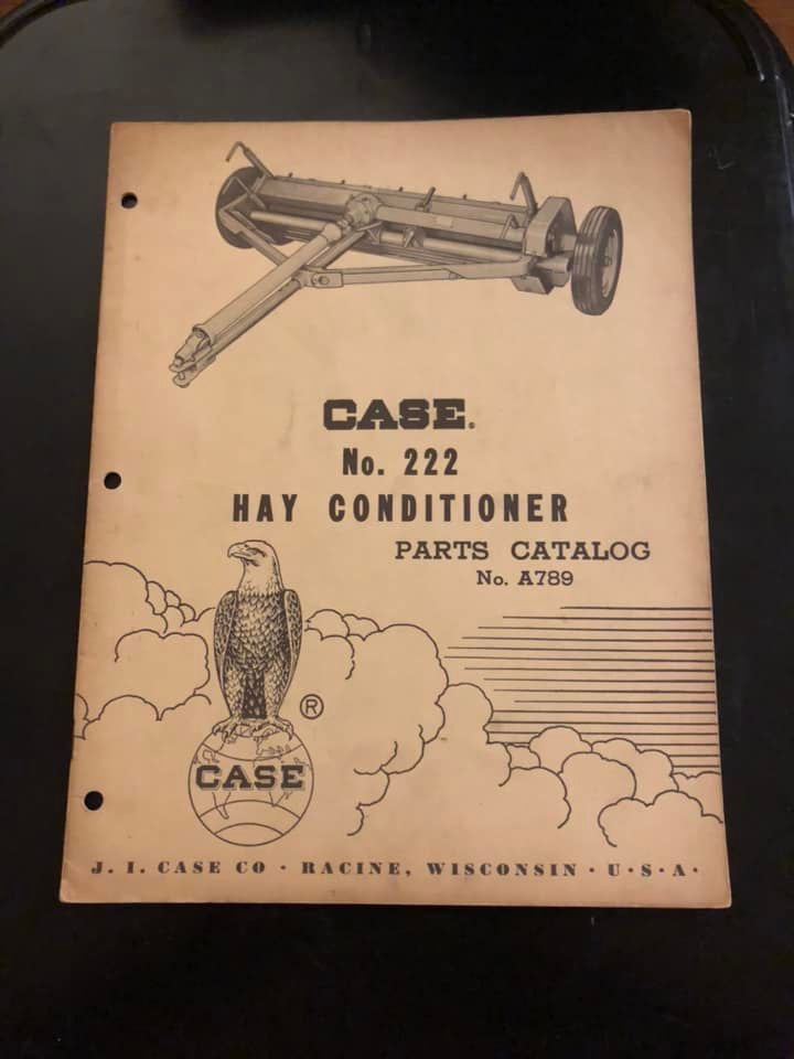 J I Case _ No 222 Hay Conditioner_ Parts Catalog