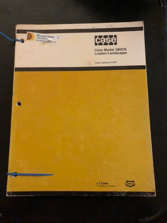 Case _ 380CK Loader/Landscaper _ Parts Catalog