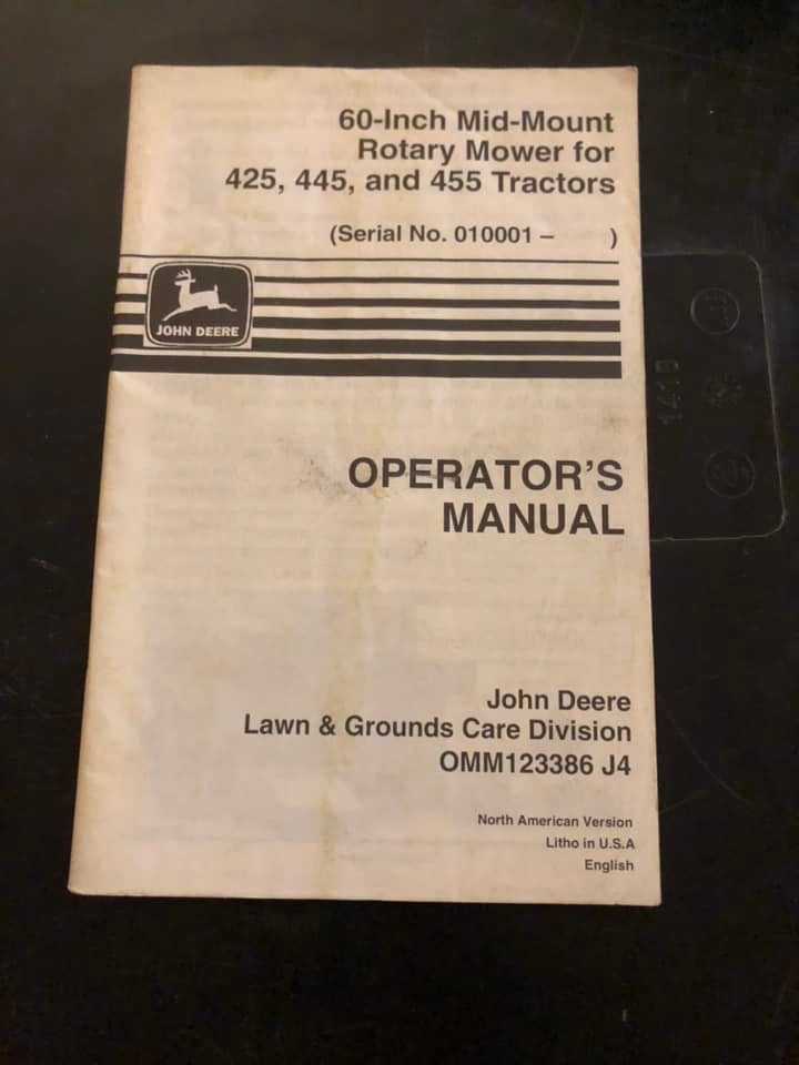 John Deere - 60” Mid-Mount Rotary Mowers _ Operator’s Manual