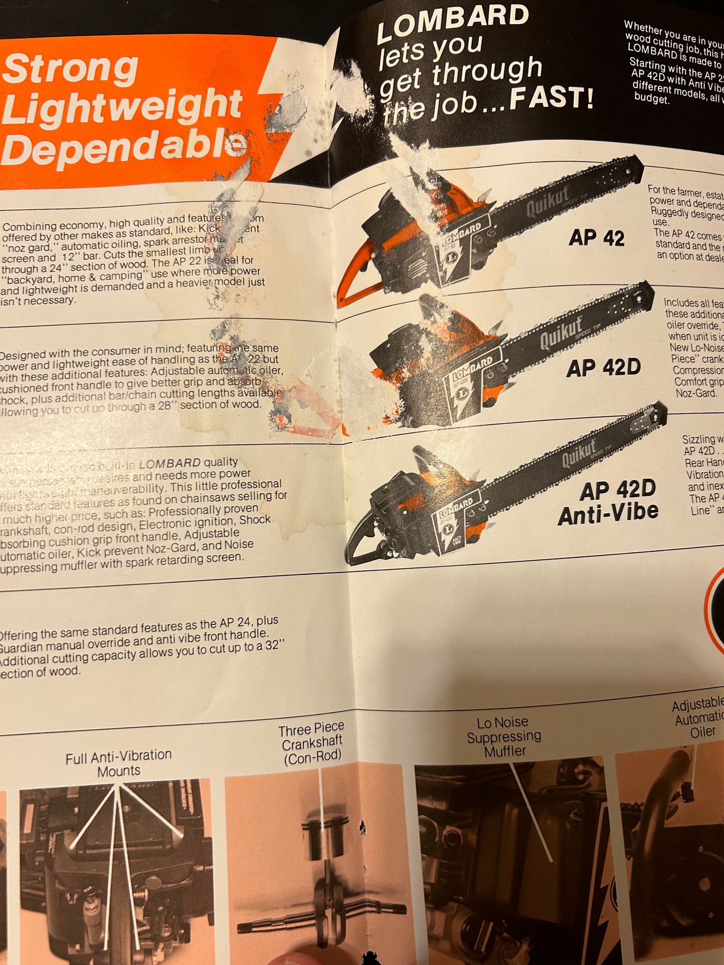 Lombard Chainsaws _ Vintage Brochure