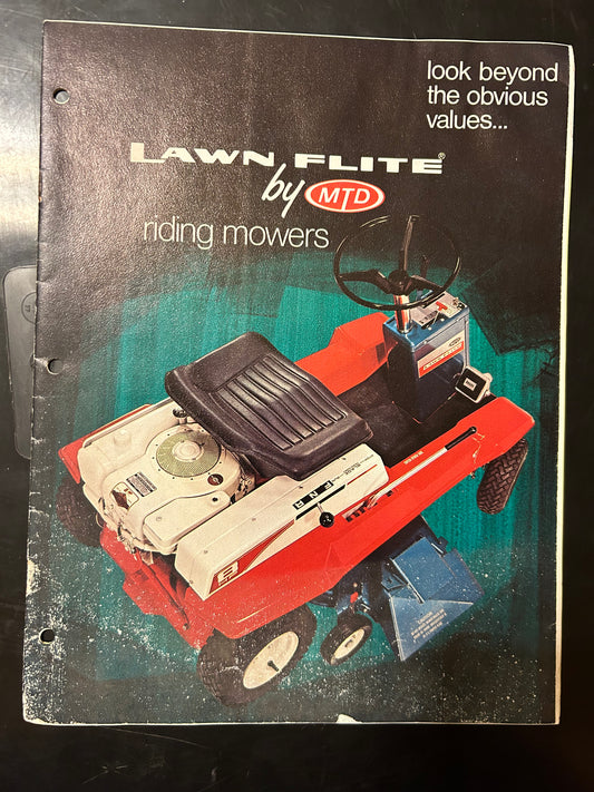 Lawn Flite by MTD _ riding mowers booklet