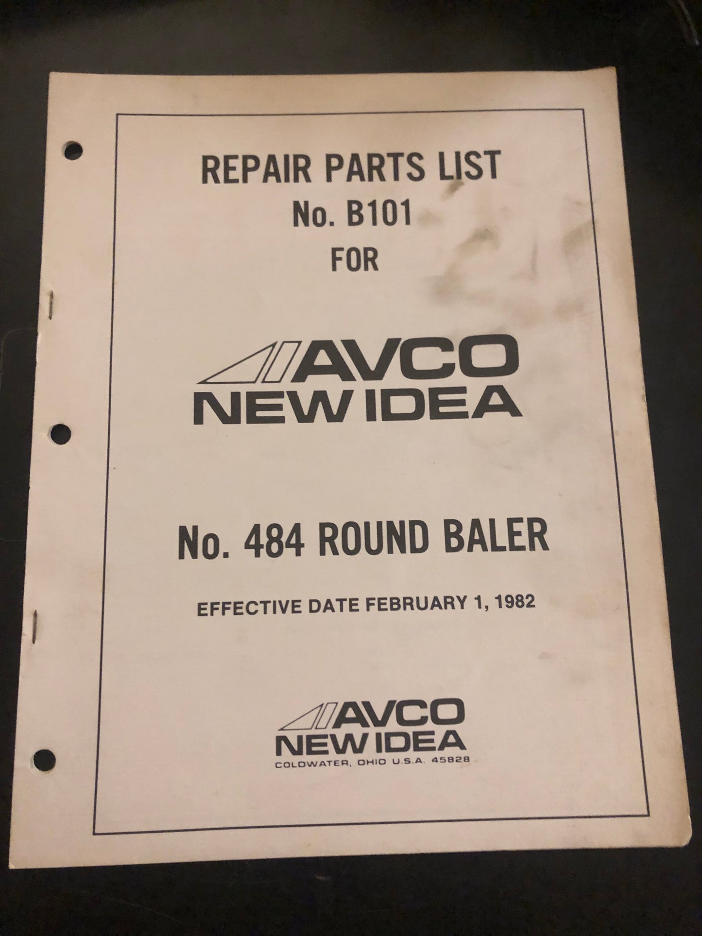 New Idea _ 484 Round Baler _ Parts Manual