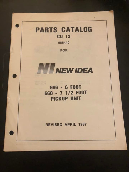 New Idea _ 666 & 668 Pickup Unit CU 13 _ Parts Catalog