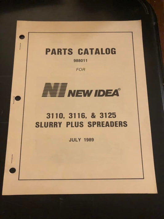 New Idea _ 3110, 3116 & 3125 Slurry Plus Manure Spreaders _ Parts Catalog