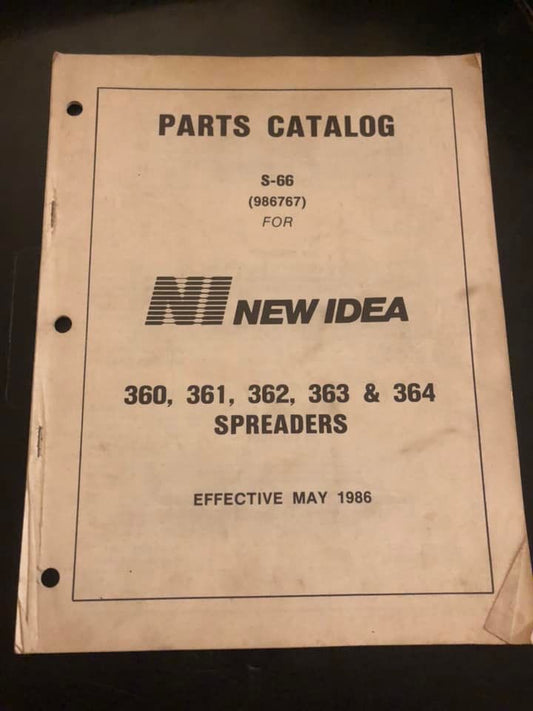 New Idea _ 360, 361, 363, 363 & 364 Manure Spreaders S-334 _ Parts Catalog