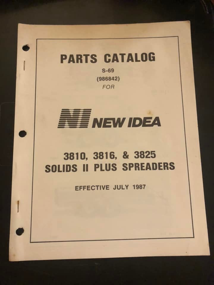 New Idea _ 3810, 3816 & 3825 Solids II Plus Spreaders _ Parts Catalog