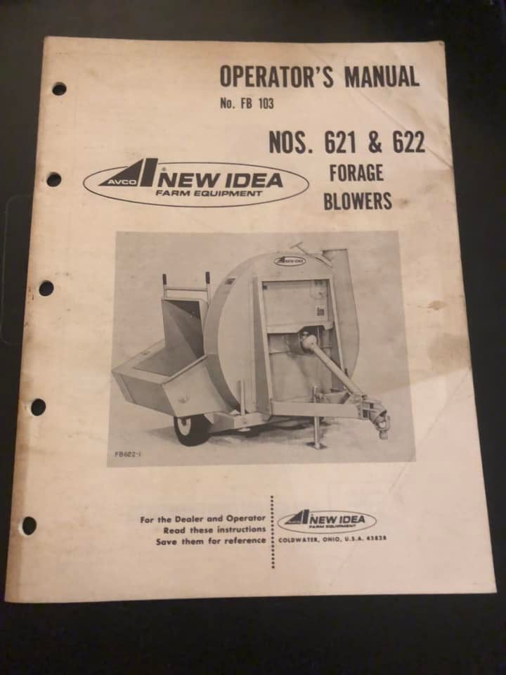 New Idea _ nos. 621 & 622 Forage Blowers FB 103 _ Operator’s Manual