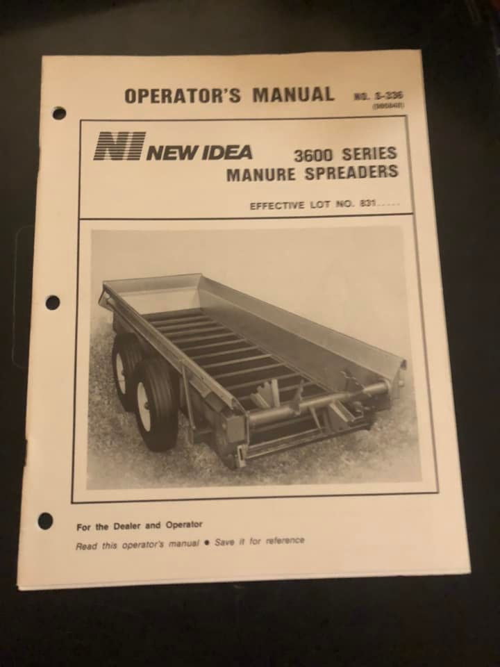 New Idea _ 3600 Series Spreaders _ Operator’s Manual
