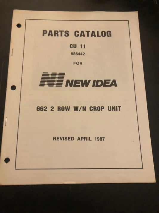 New Idea _ 662 2 Row w/n Crop Unit CU11 _ Parts Catalog
