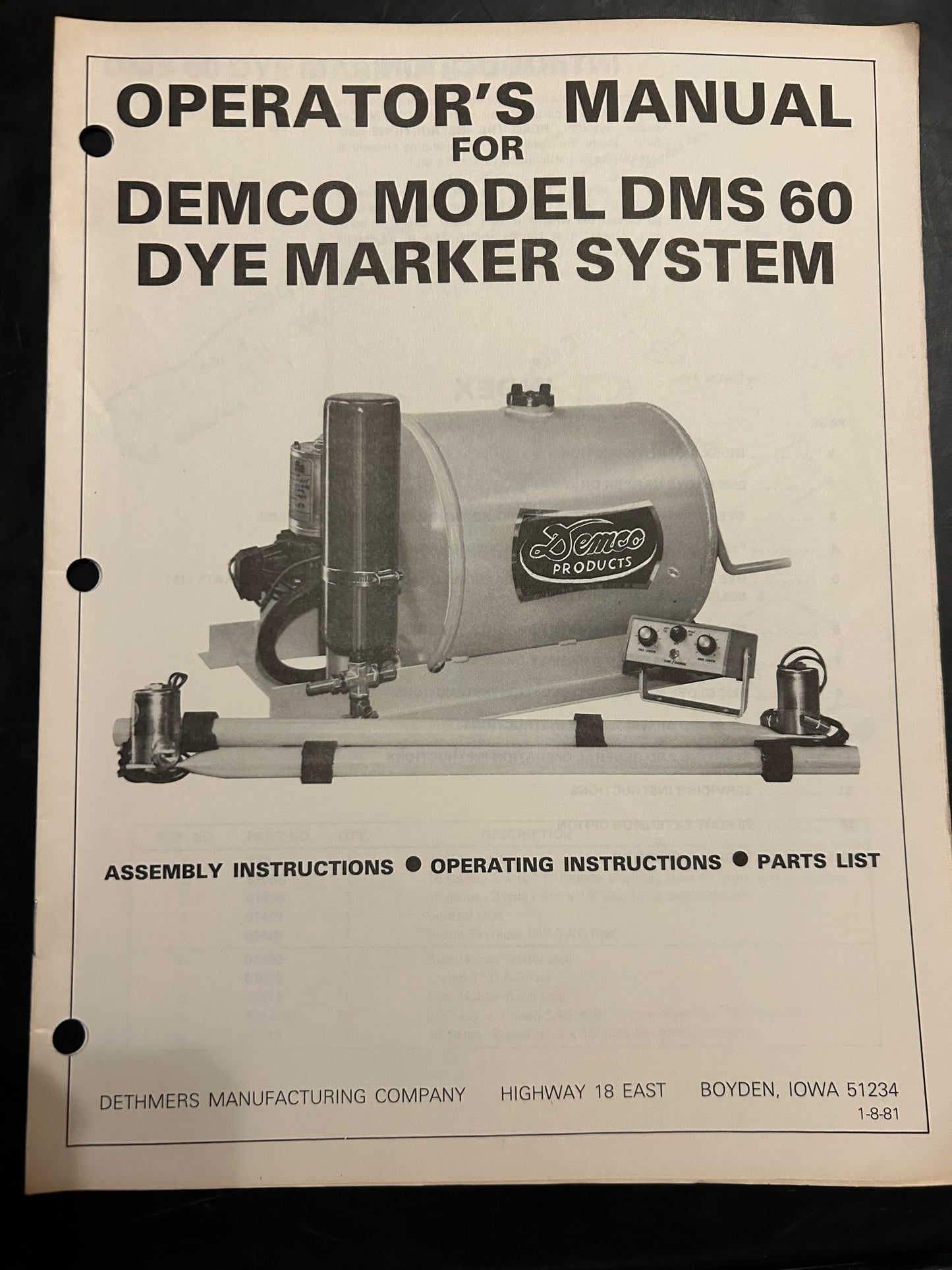Demco _ DMS60 Dye Marker System