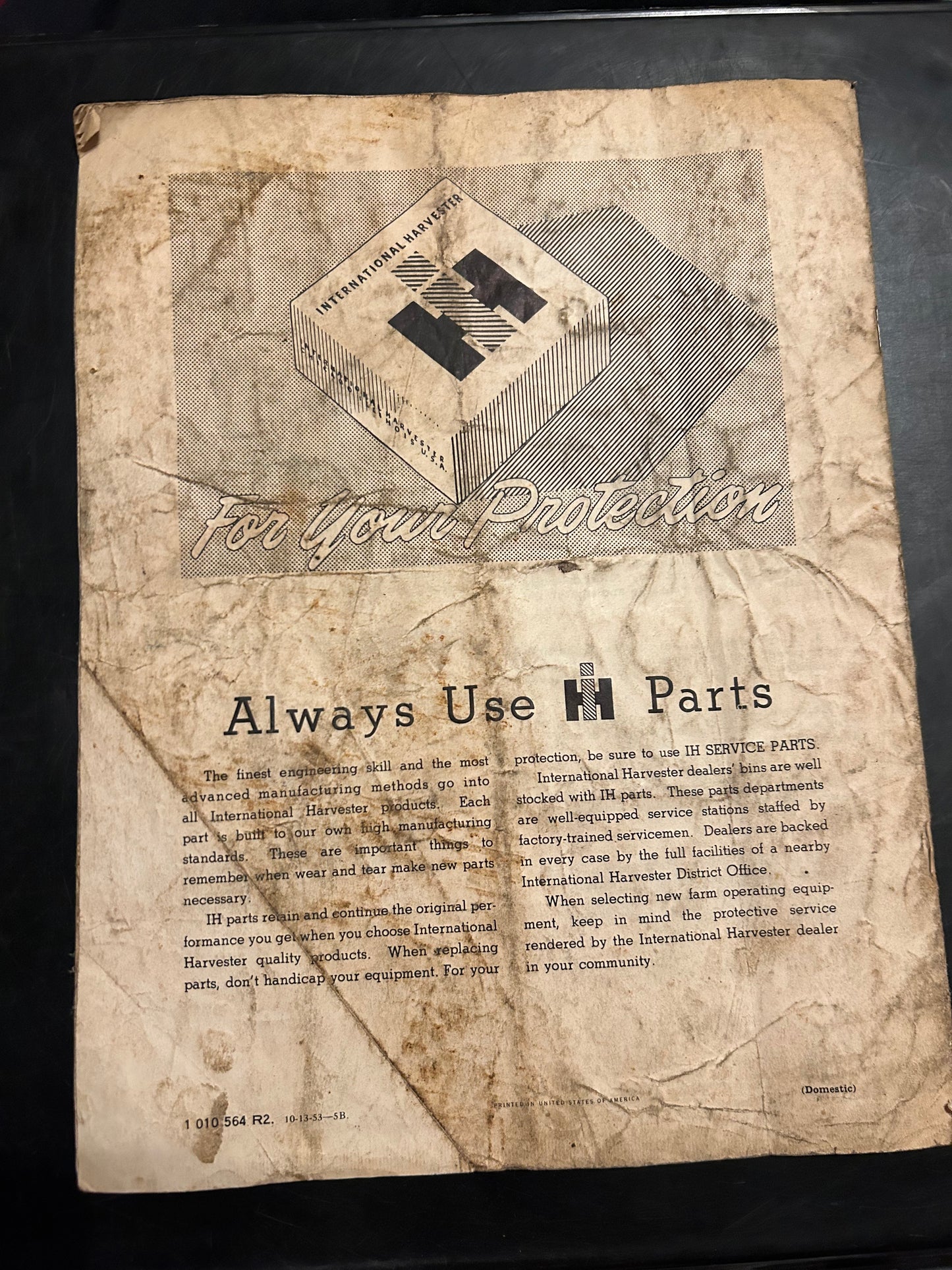 IH _ McCormick C-21-P Mower _ Operator’s Manual